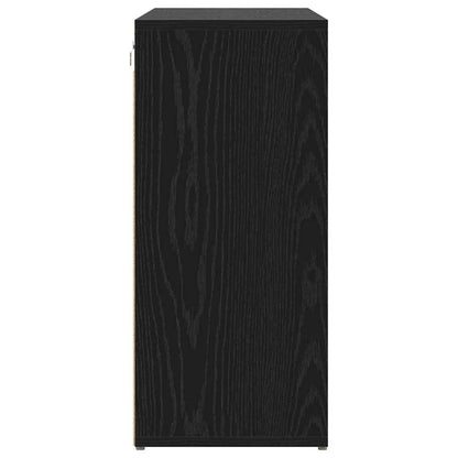 Shoe Cabinet Black Oak 103 x 30 x 67 cm Engineered Wood