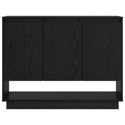Sideboard Black Oak 97 x 29 x 75 cm Engineered Wood