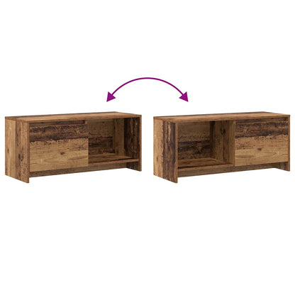 TV Cabinet Set Old Wood 90 x 35 x 40 cm Engineered Wood