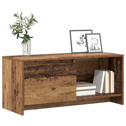 TV Cabinet Set Old Wood 90 x 35 x 40 cm Engineered Wood
