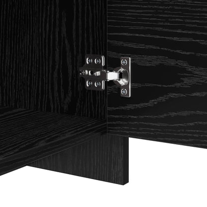 TV Cabinet Set Black Oak 90 x 35 x 40 cm Engineered Wood