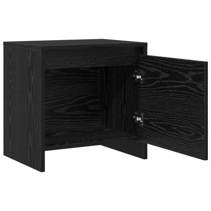 Bedside Cabinet Black Oak 45 x 34 x 44.5 cm Engineered Wood