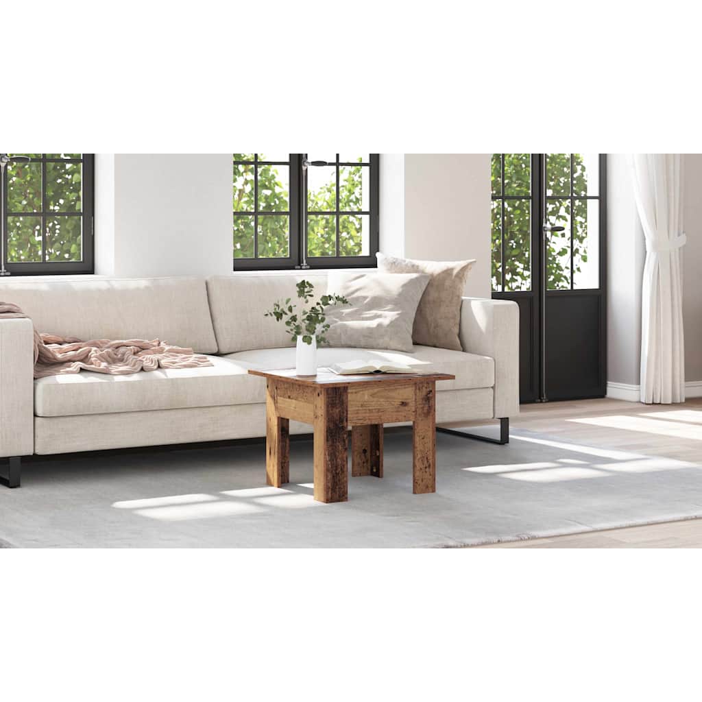 Coffee Table Old Wood 55 x 55 x 42 cm Engineered Wood
