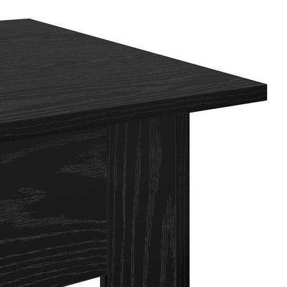 Coffee Table Black Oak 55 x 55 x 42 cm Engineered Wood