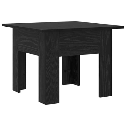 Coffee Table Black Oak 55 x 55 x 42 cm Engineered Wood