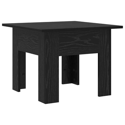 Coffee Table Black Oak 55 x 55 x 42 cm Engineered Wood