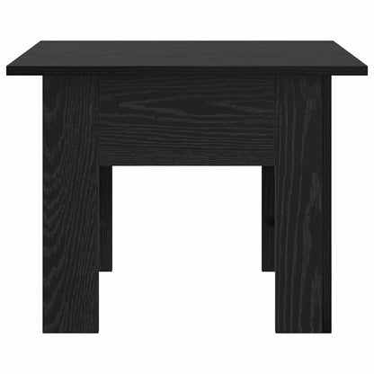 Coffee Table Black Oak 55 x 55 x 42 cm Engineered Wood