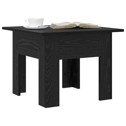 Coffee Table Black Oak 55 x 55 x 42 cm Engineered Wood