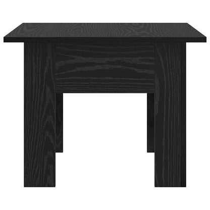 Coffee Table Black Oak 55 x 55 x 42 cm Engineered Wood