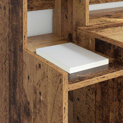 Desk with Shelf Old Wood 97 x 45 x 90 cm Engineered Wood