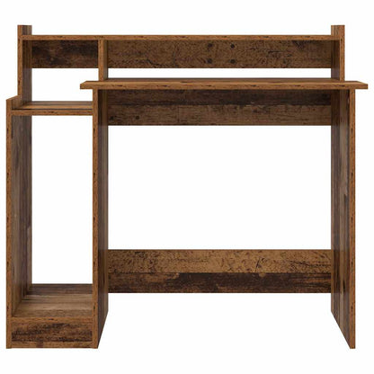 Desk with Shelf Old Wood 97 x 45 x 90 cm Engineered Wood