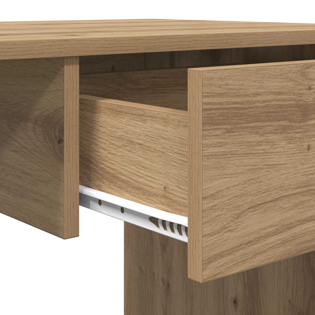 Desk with Drawer Artisan Oak 100 x 50 x 76 cm Engineered Wood