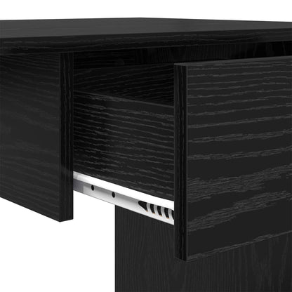 Desk Black Oak 100 x 50 x 76 cm Engineered Wood
