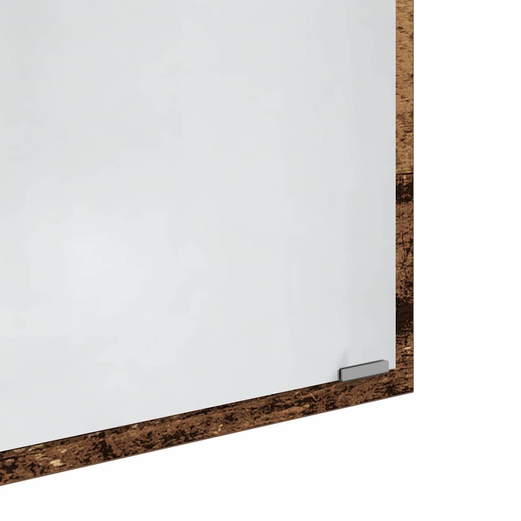 Mirror Wall-mounted Old Wood 90 x 8.5 x 37 cm Engineered Wood