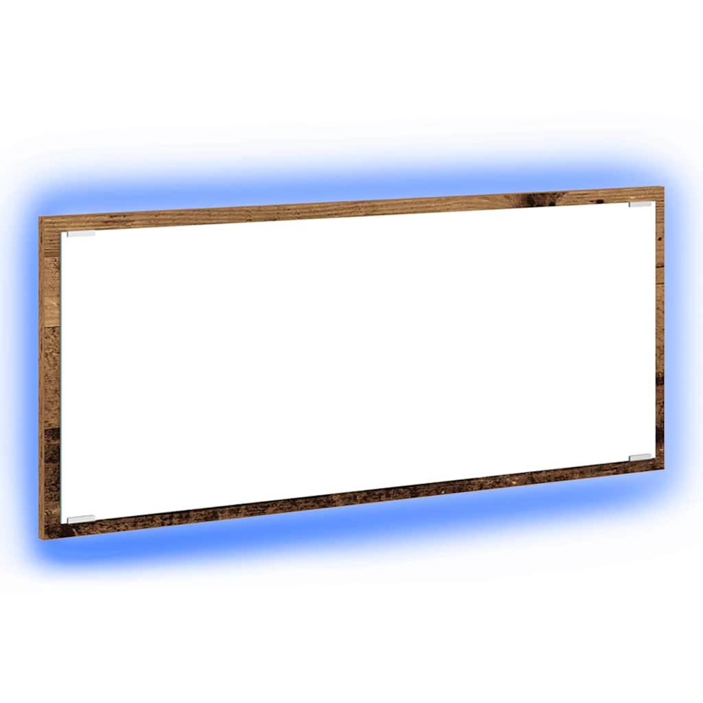 Mirror Wall-mounted Old Wood 90 x 8.5 x 37 cm Engineered Wood