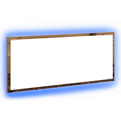 Mirror Wall-mounted Old Wood 90 x 8.5 x 37 cm Engineered Wood