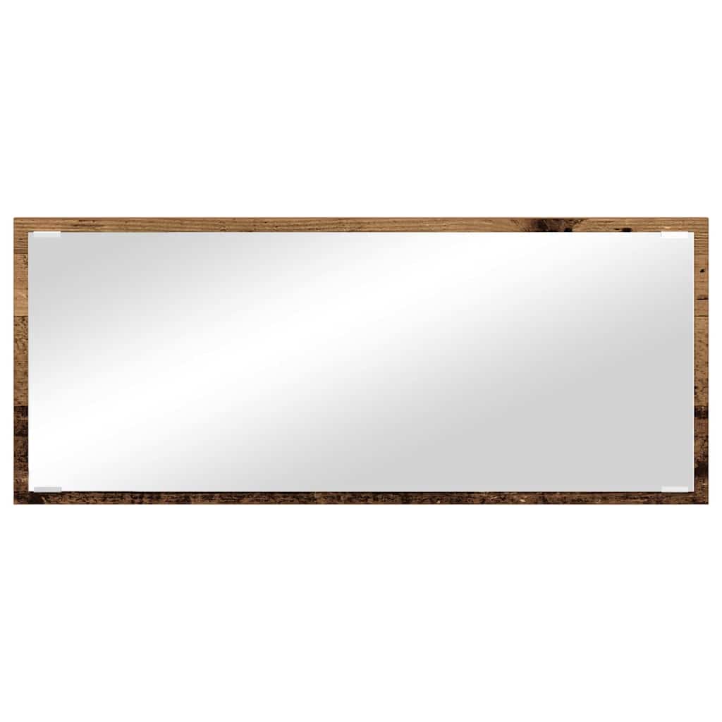 Mirror Wall-mounted Old Wood 90 x 8.5 x 37 cm Engineered Wood