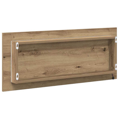 Mirror with Mirror Artisan Oak 90 x 8.5 x 37 cm Engineered Wood