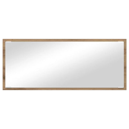 Mirror with Mirror Artisan Oak 90 x 8.5 x 37 cm Engineered Wood