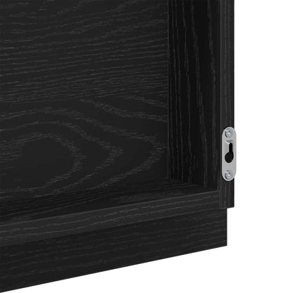Mirror Wall-mounted Black Oak 90 x 8.5 x 37 cm Engineered Wood