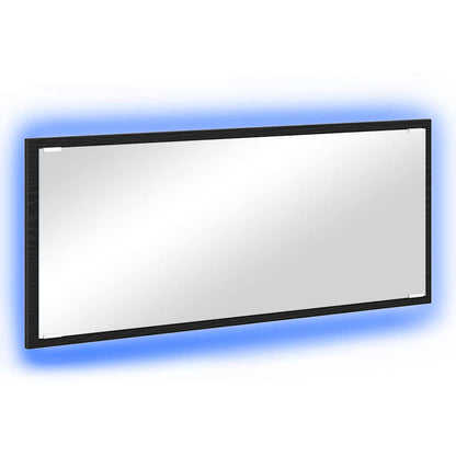 Mirror Wall-mounted Black Oak 90 x 8.5 x 37 cm Engineered Wood