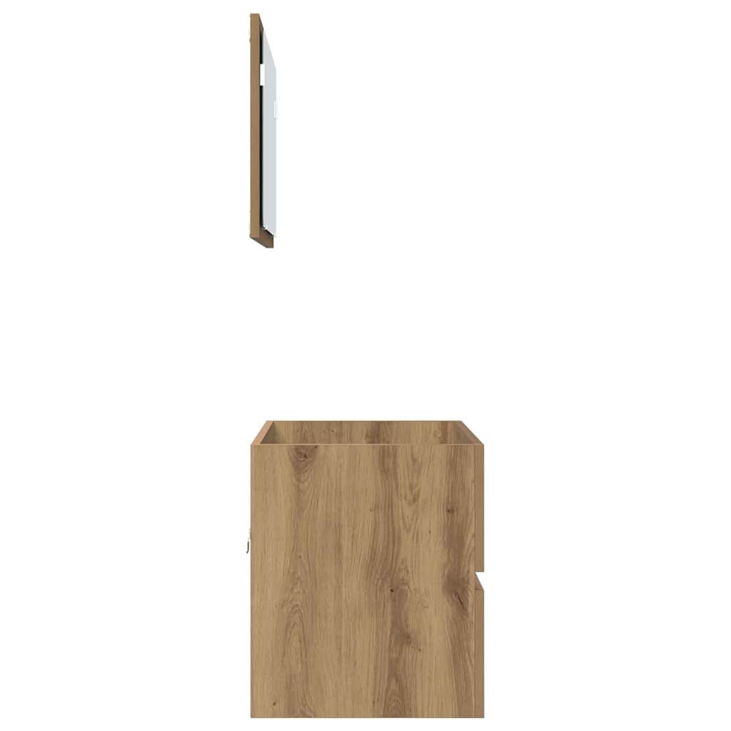 Bathroom Furniture Set with Drawer 2 pcs Artisan Oak