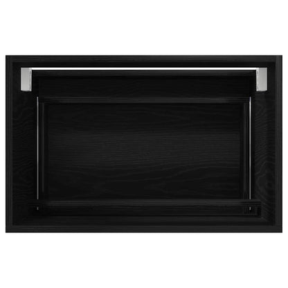Bathroom Furniture Set with Drawer Wall-mounted 2 pcs Black Oak