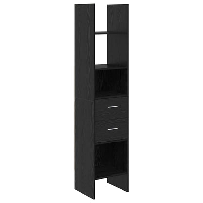 Book Cabinet Black oak 40 x 35 x 180 cm Engineered wood