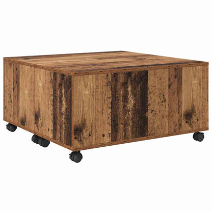 Coffee Table Old Wood 75 x 75 x 38 cm Engineered Wood