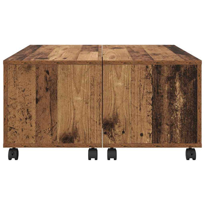 Coffee Table Old Wood 75 x 75 x 38 cm Engineered Wood