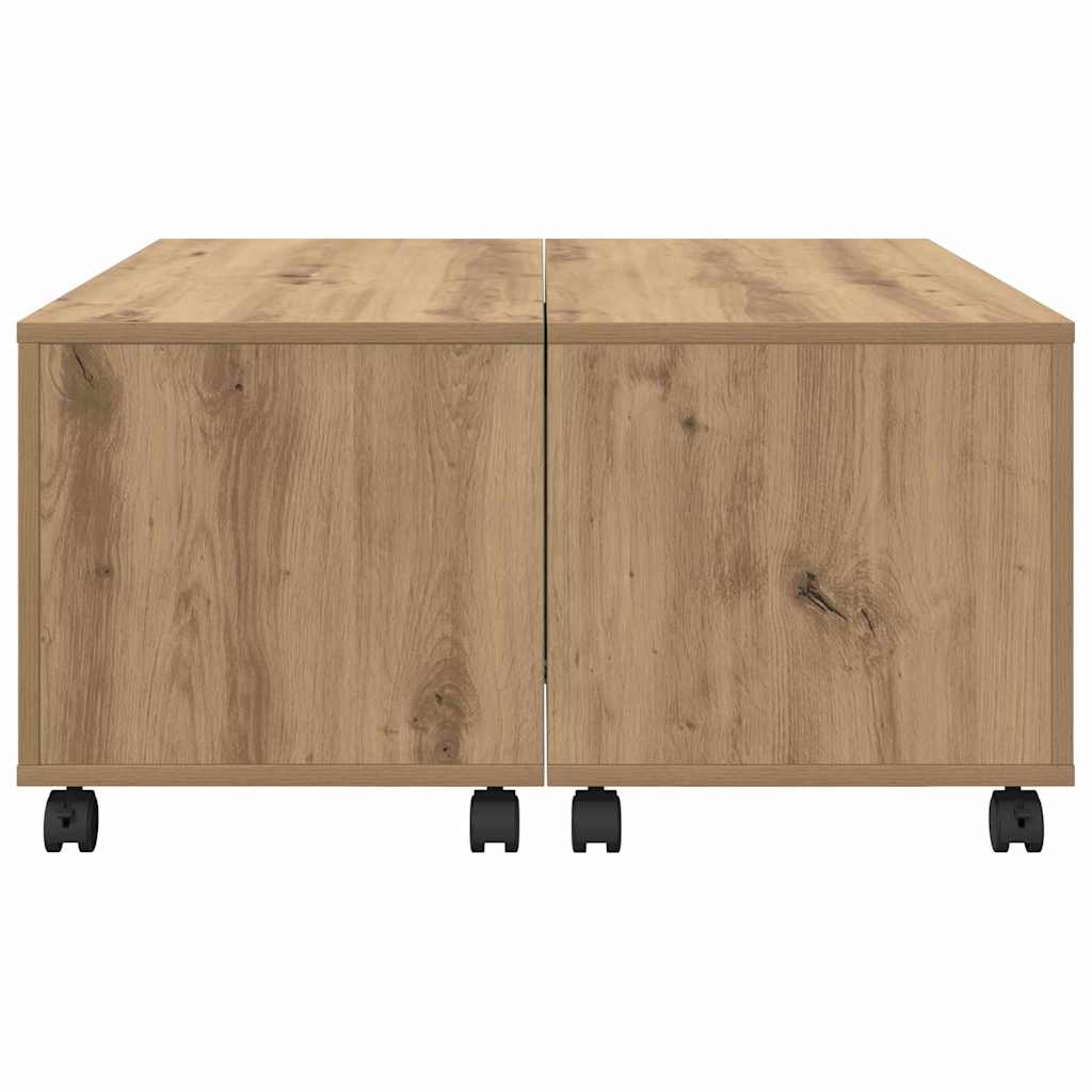 Coffee Table Artisan Oak 75 x 75 x 38 cm Engineered Wood