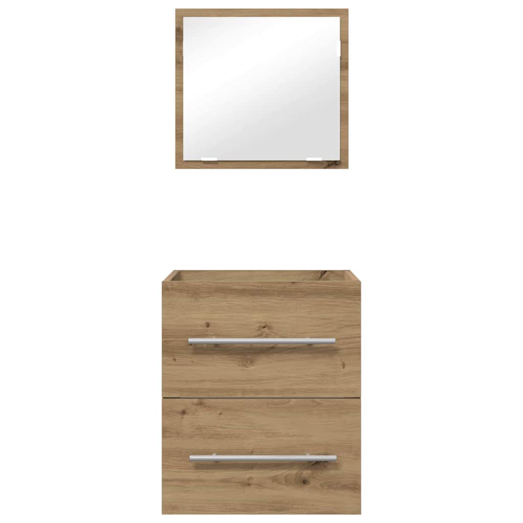 Bathroom Furniture Set with Drawer Brown 41 x 38.5 x 48 cm