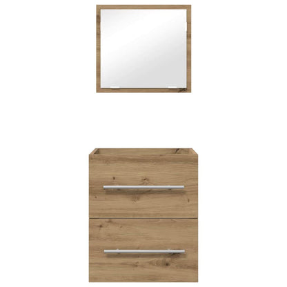 Bathroom Furniture Set with Drawer Brown 41 x 38.5 x 48 cm