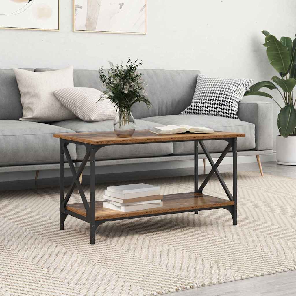 Coffee Table Old wood 80 x 45 x 45.5 cm Engineered wood