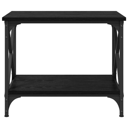 Side Table Black Oak 55 x 38 x 45 cm Engineered Wood
