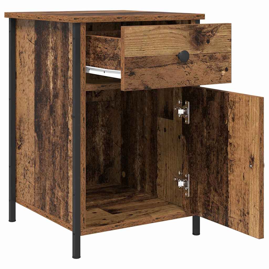Bedside Cabinet 2 pcs Old Wood 40 x 42 x 60 cm Engineered Wood