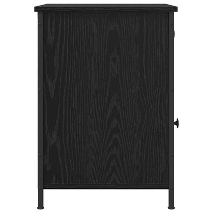 Bedside Cabinet Black Oak 40 x 42 x 60 cm Engineered Wood