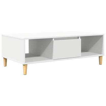 Coffee Table White 102 x 55 x 35 cm Engineered Wood