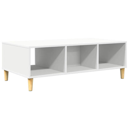 Coffee Table White 102 x 55 x 35 cm Engineered Wood
