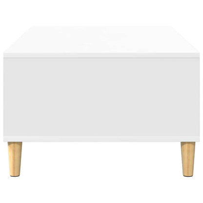Coffee Table White 102 x 55 x 35 cm Engineered Wood