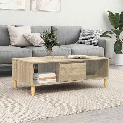 Coffee Table Sonoma Oak 102 x 55 x 35 cm Engineered Wood