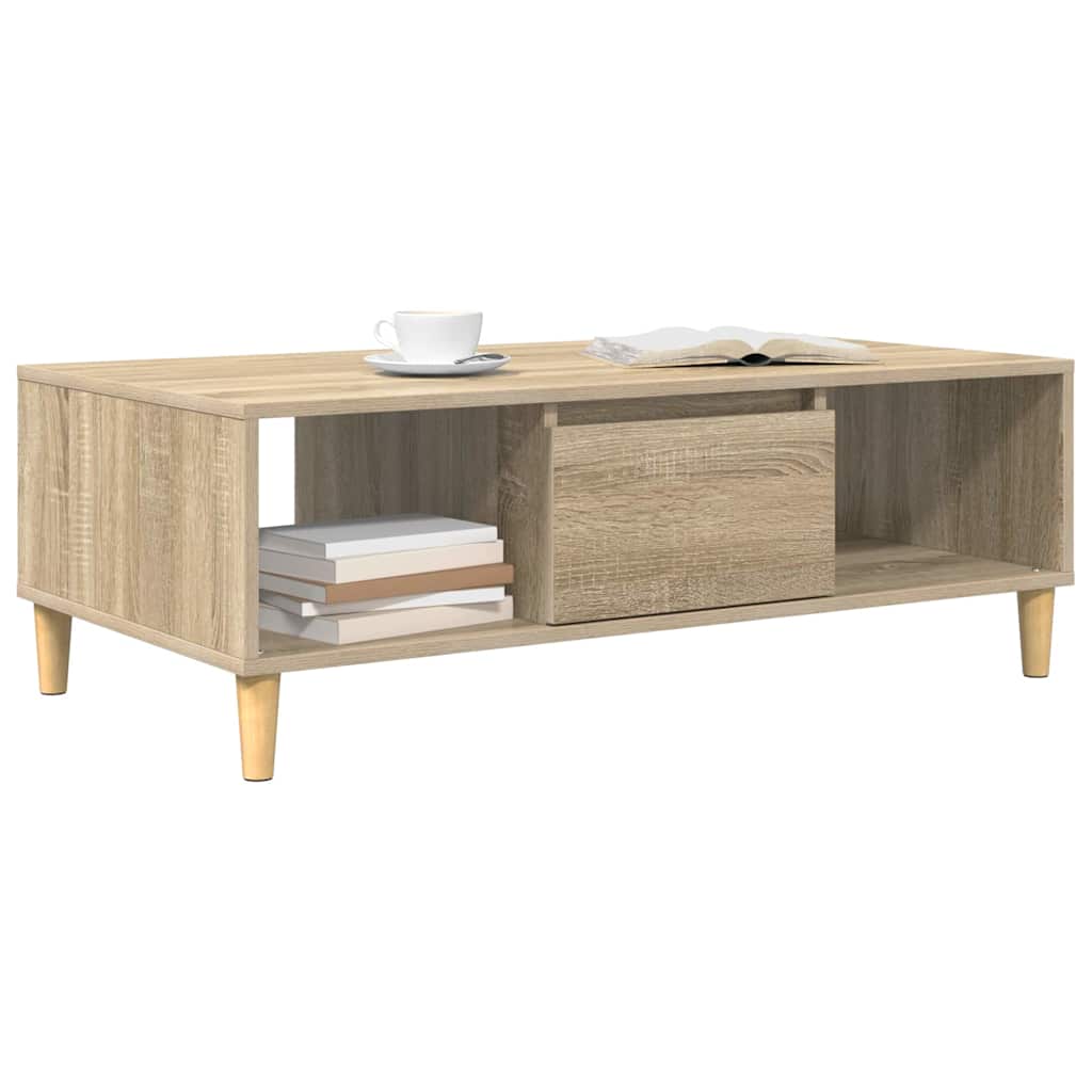 Coffee Table Sonoma Oak 102 x 55 x 35 cm Engineered Wood