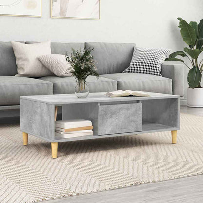 Coffee Table Concrete Grey 102 x 55 x 35 cm Engineered Wood