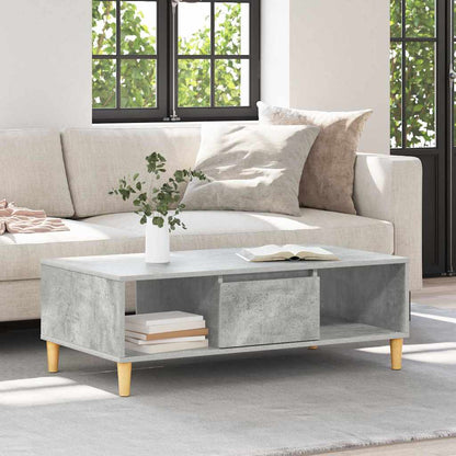 Coffee Table Concrete Grey 102 x 55 x 35 cm Engineered Wood