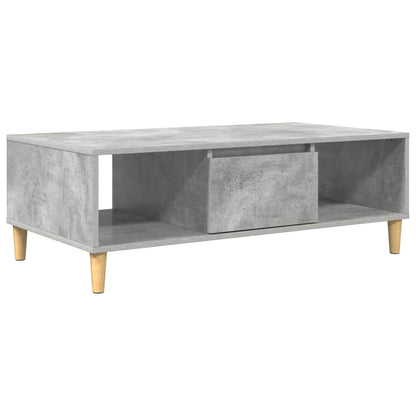 Coffee Table Concrete Grey 102 x 55 x 35 cm Engineered Wood