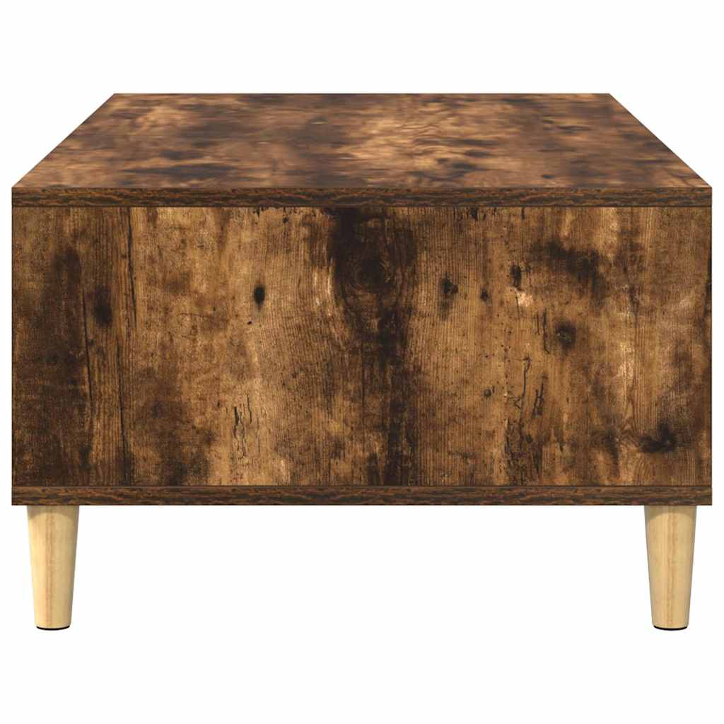 Coffee Table Smoked Oak 102 x 55 x 35 cm Engineered Wood