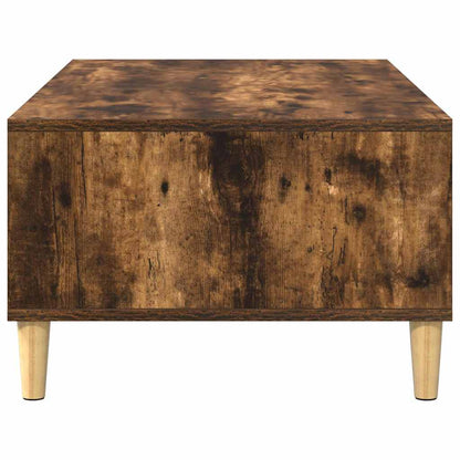 Coffee Table Smoked Oak 102 x 55 x 35 cm Engineered Wood