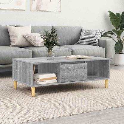 Coffee Table Grey Sonoma 102 x 55 x 35 cm Engineered Wood