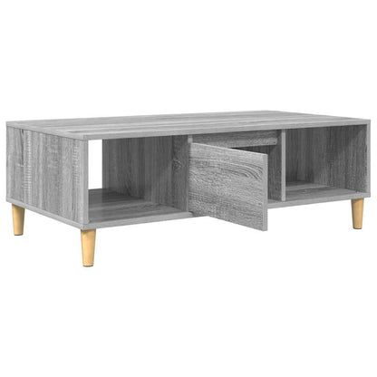 Coffee Table Grey Sonoma 102 x 55 x 35 cm Engineered Wood