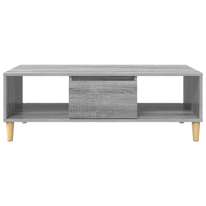 Coffee Table Grey Sonoma 102 x 55 x 35 cm Engineered Wood